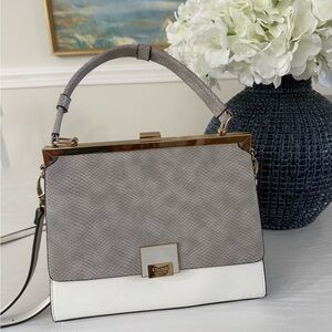 EUC Dune London Grey/white Bag